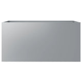 Planter Silver 62x30x29 cm Galvanised Steel