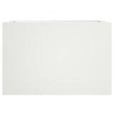 Planter White 62x40x39 cm Steel