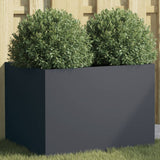 Planter Anthracite 62x47x46 cm Steel