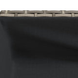 Garden Planters with Shelf 2 pcs Grey 90x40x75 cm Poly Rattan