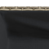 Garden Planters with Shelf 2 pcs Grey 70x28x70 cm Poly Rattan