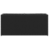 Garden Planters with 2 Pots 2 pcs Black 90x20x40 cm Poly Rattan