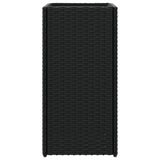 Garden Planters 2 pcs Black 30x30x60 cm Poly Rattan