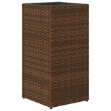 Garden Planters 2 pcs Brown 30x30x60 cm Poly Rattan