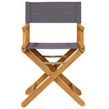 Folding Director Chairs 2 pcs Dark Grey Fabric