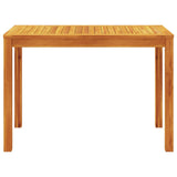 Garden Dining Table 110x55x75 cm Solid Wood Acacia