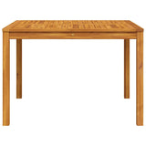 Garden Dining Table 110x110x75 cm Solid Wood Acacia