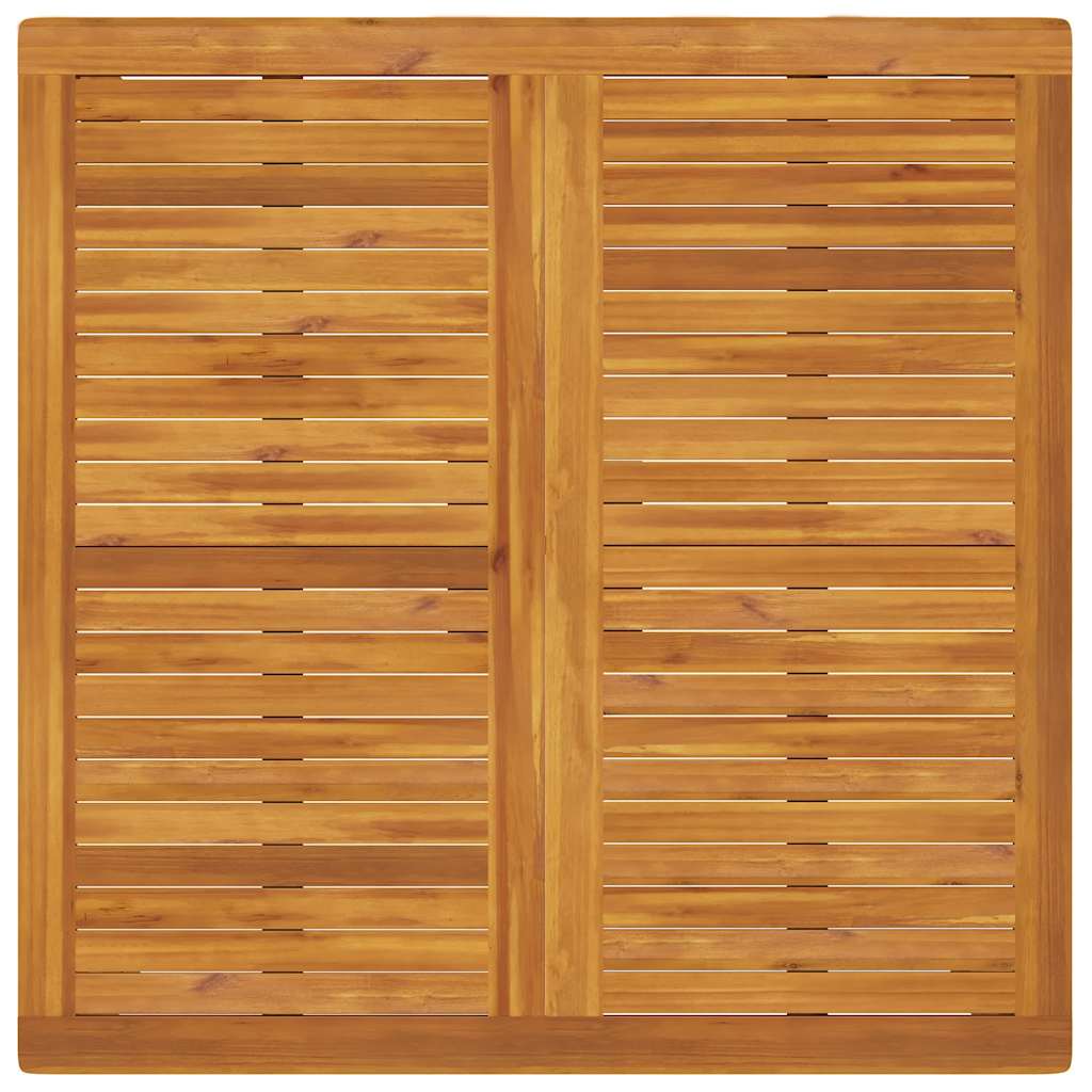 Garden Dining Table 110x110x75 cm Solid Wood Acacia