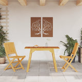 3 Piece Garden Dining Set Solid Wood Acacia