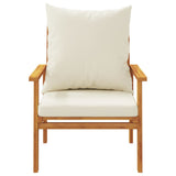 Garden Sofa Chair 2pcs with Cushion Solid Wood Acacia