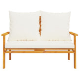 Garden Sofa Bench 120 cm with Cushion Solid Wood Acacia