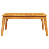 Garden Dining Table 100x55x45 cm Solid Wood Acacia