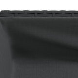 Garden Planter with Shelf Black Poly Rattan