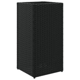 Garden Planter Black 30x30x60 cm Poly Rattan