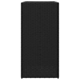 Garden Planter Black 40x40x80 cm Poly Rattan