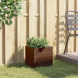 Garden Planter Brown 36x30x32 cm Poly Rattan