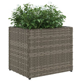 Garden Planter Grey 36x30x32 cm Poly Rattan