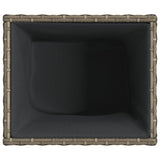 Garden Planter Grey 36x30x32 cm Poly Rattan
