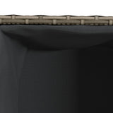 Garden Planter Grey 36x30x32 cm Poly Rattan