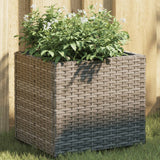 Garden Planter Grey 36x30x32 cm Poly Rattan