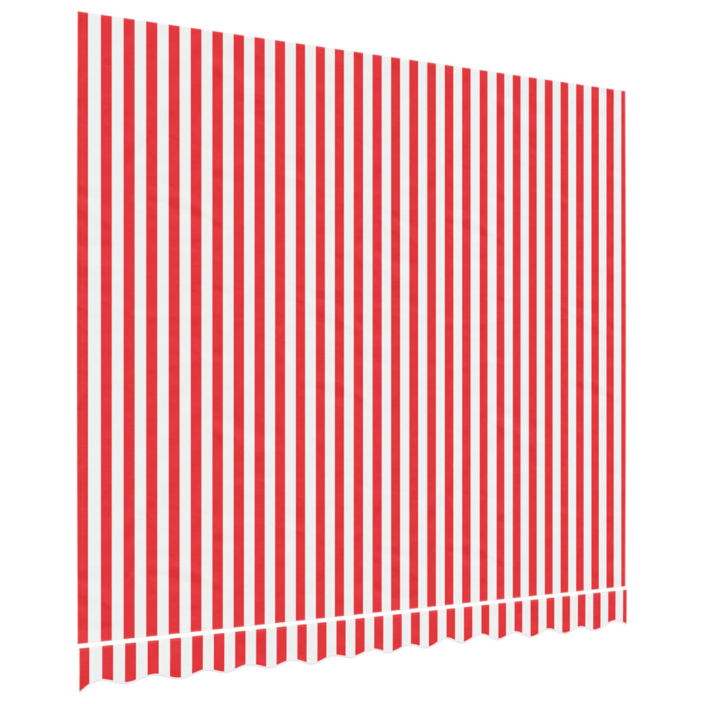 Replacement Fabric for Awning Red and White Stripe 3x2.5 m