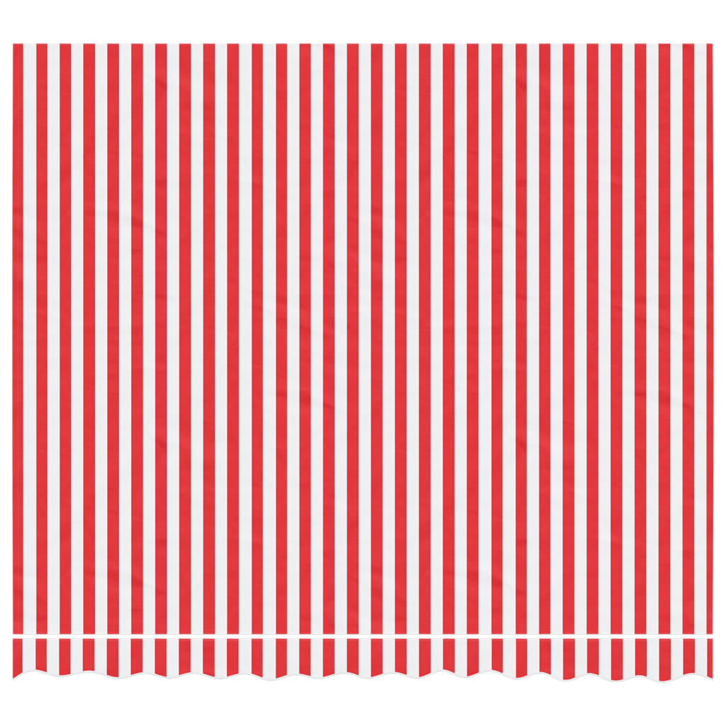 Replacement Fabric for Awning Red and White Stripe 3x2.5 m