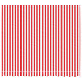 Replacement Fabric for Awning Red and White Stripe 3x2.5 m