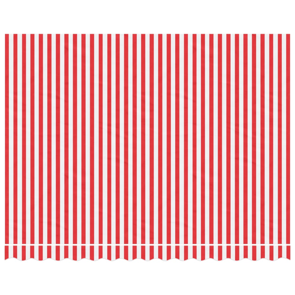 Replacement Fabric for Awning Red and White Stripe 3.5x2.5 m