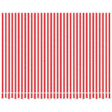 Replacement Fabric for Awning Red and White Stripe 3.5x2.5 m