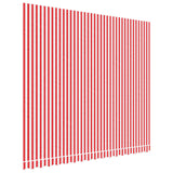 Replacement Fabric for Awning Red and White Stripe 4x3.5 m