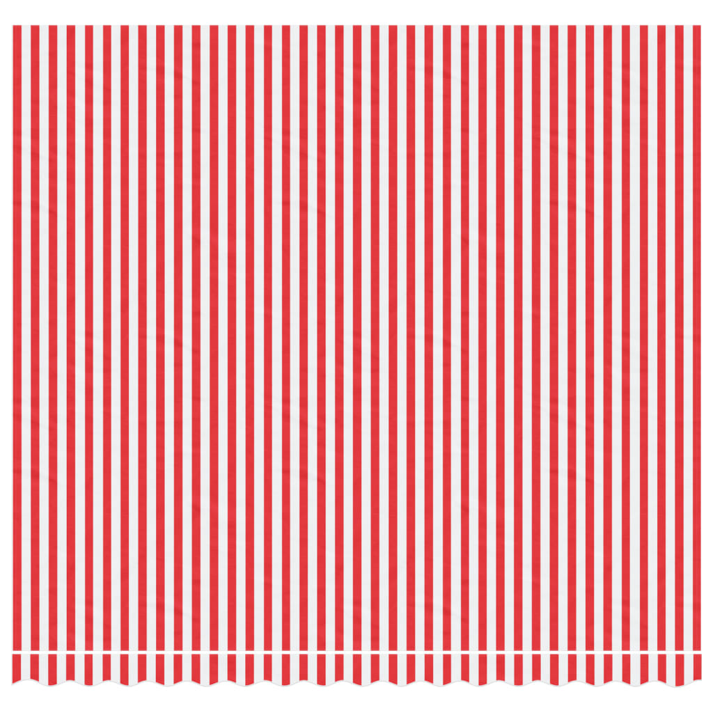 Replacement Fabric for Awning Red and White Stripe 4x3.5 m