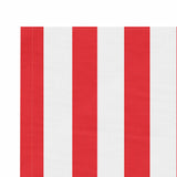 Replacement Fabric for Awning Red and White Stripe 4x3.5 m