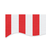 Replacement Fabric for Awning Red and White Stripe 4x3.5 m