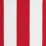 Replacement Fabric for Awning Red and White Stripe 4x3.5 m