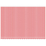 Replacement Fabric for Awning Red and White Stripe 4.5x3 m