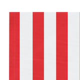 Replacement Fabric for Awning Red and White Stripe 4.5x3 m