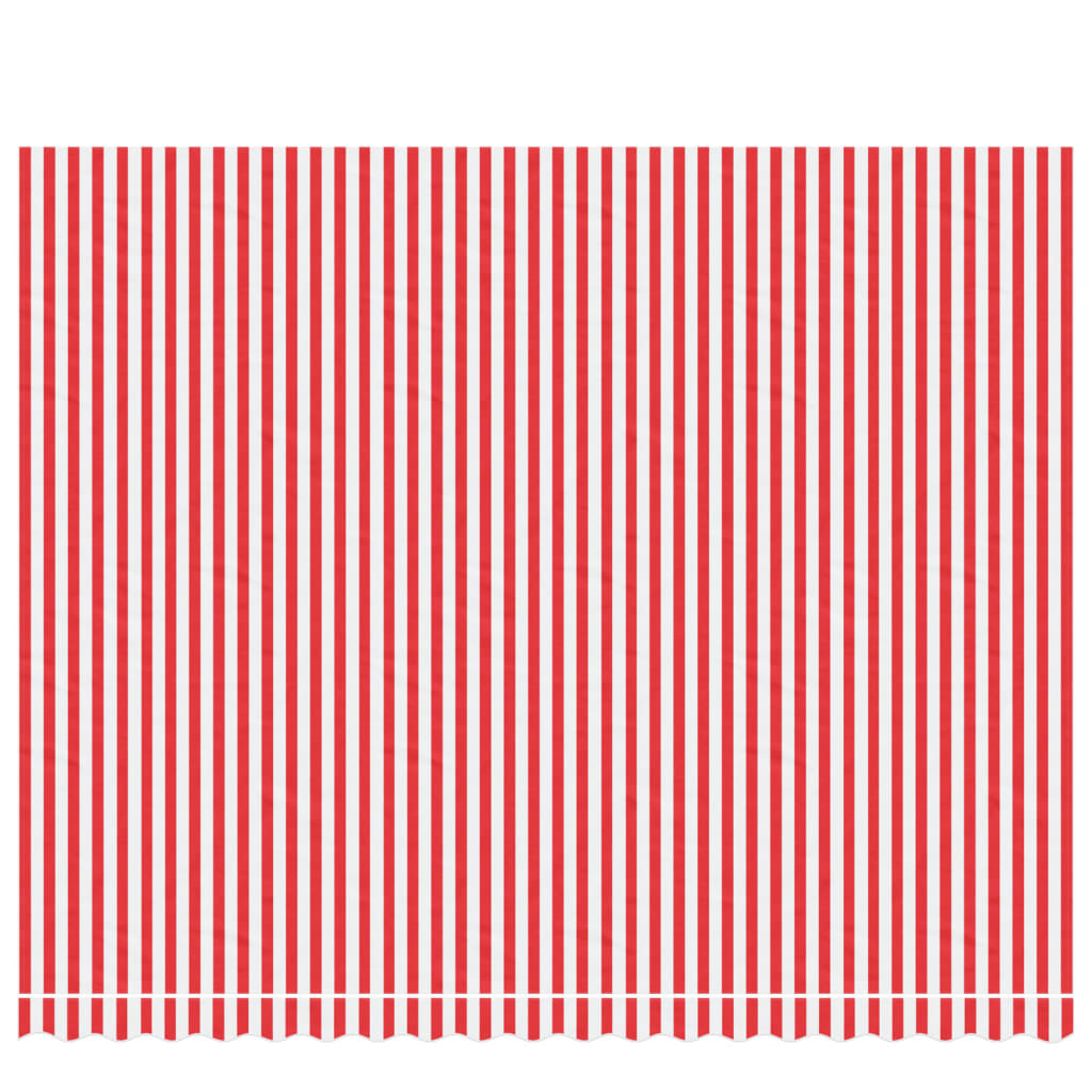 Replacement Fabric for Awning Red and White Stripe 4.5x3.5 m