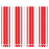 Replacement Fabric for Awning Red and White Stripe 4.5x3.5 m