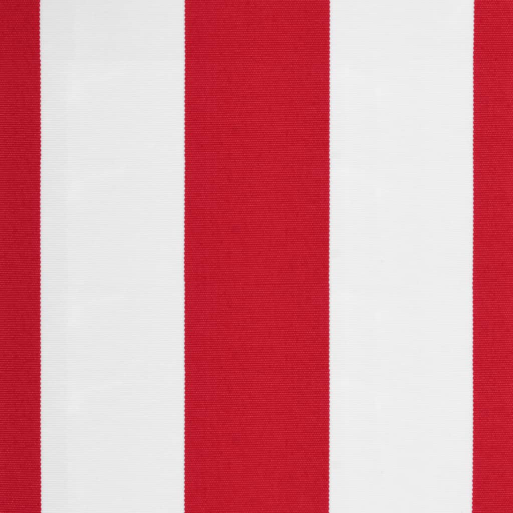 Replacement Fabric for Awning Red and White Stripe 4.5x3.5 m