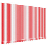 Replacement Fabric for Awning Red and White Stripe 5x3 m