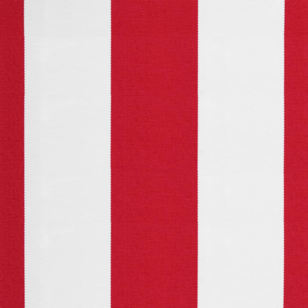 Replacement Fabric for Awning Red and White Stripe 5x3.5 m