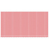 Replacement Fabric for Awning Red and White Stripe 6x3 m