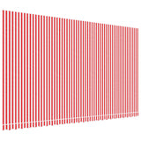 Replacement Fabric for Awning Red and White Stripe 6x3.5 m