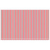 Replacement Fabric for Awning Red and White Stripe 6x3.5 m