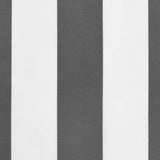 Replacement Fabric for Awning Valance Anthracite and White Stripe 3 m