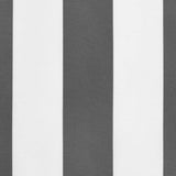 Replacement Fabric for Awning Valance Anthracite and White Stripe 4 m