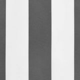 Replacement Fabric for Awning Valance Anthracite and White Stripe 5 m