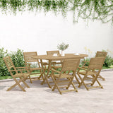 vidaXL Folding Garden Chairs 8 pcs 54.5x61.5x86.5 cm Solid Wood Acacia