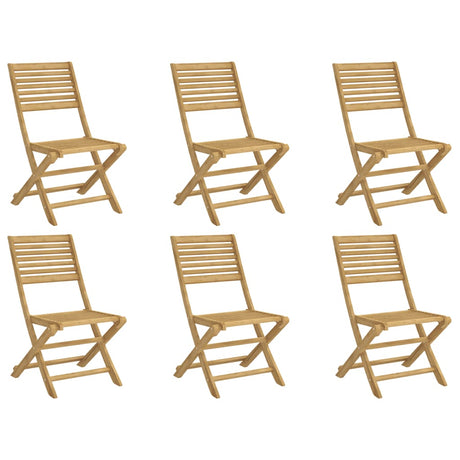 Folding Garden Chairs 6 pcs 48.5x61.5x87 cm Solid Wood Acacia