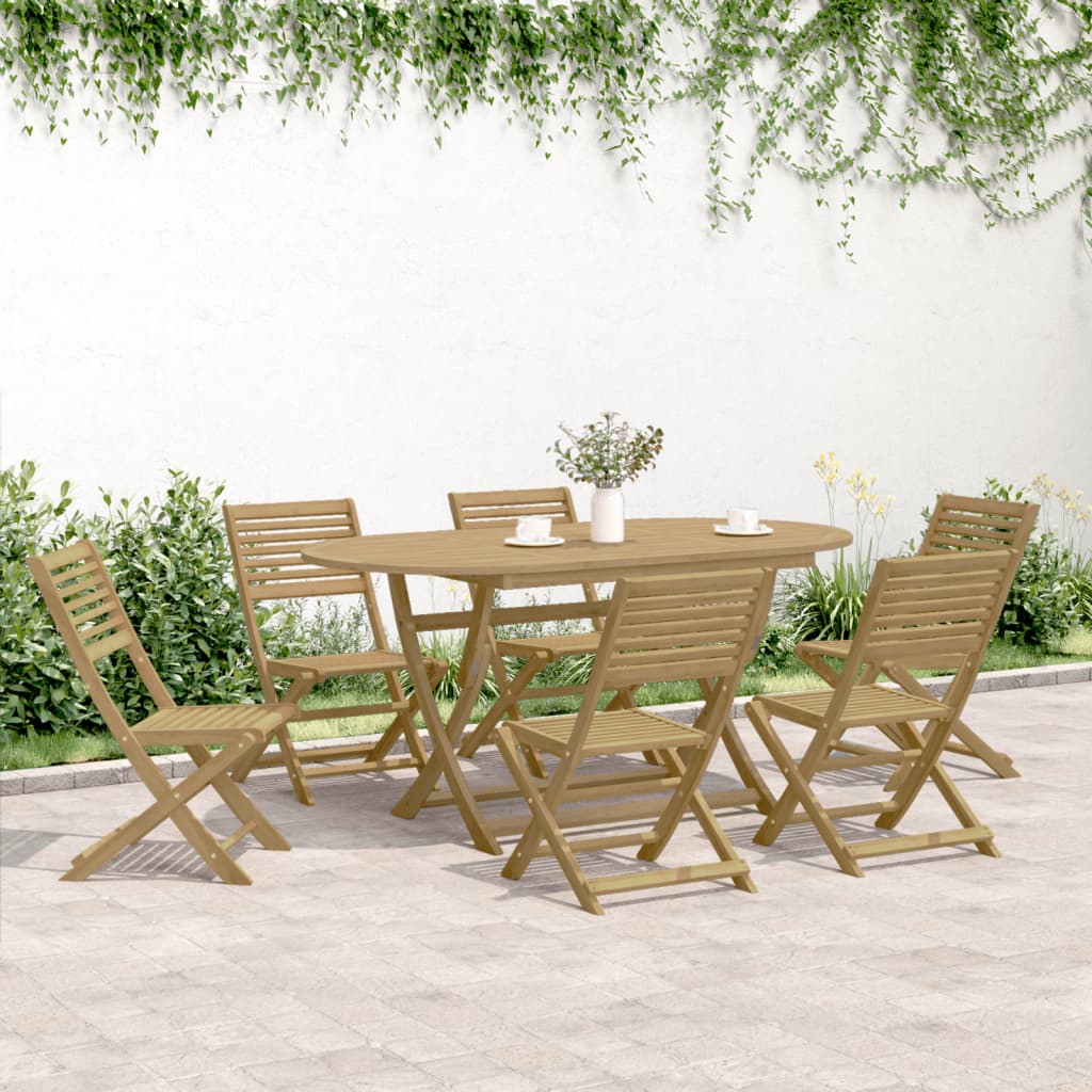 vidaXL Folding Garden Chairs 6 pcs 48.5x61.5x87 cm Solid Wood Acacia